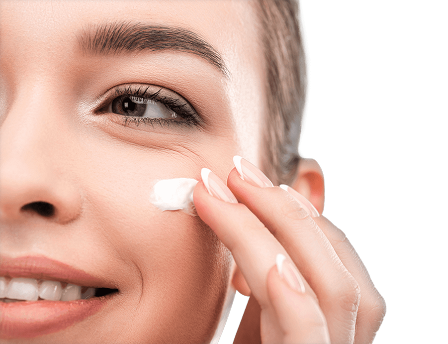 Aplikacja kremu na twarz